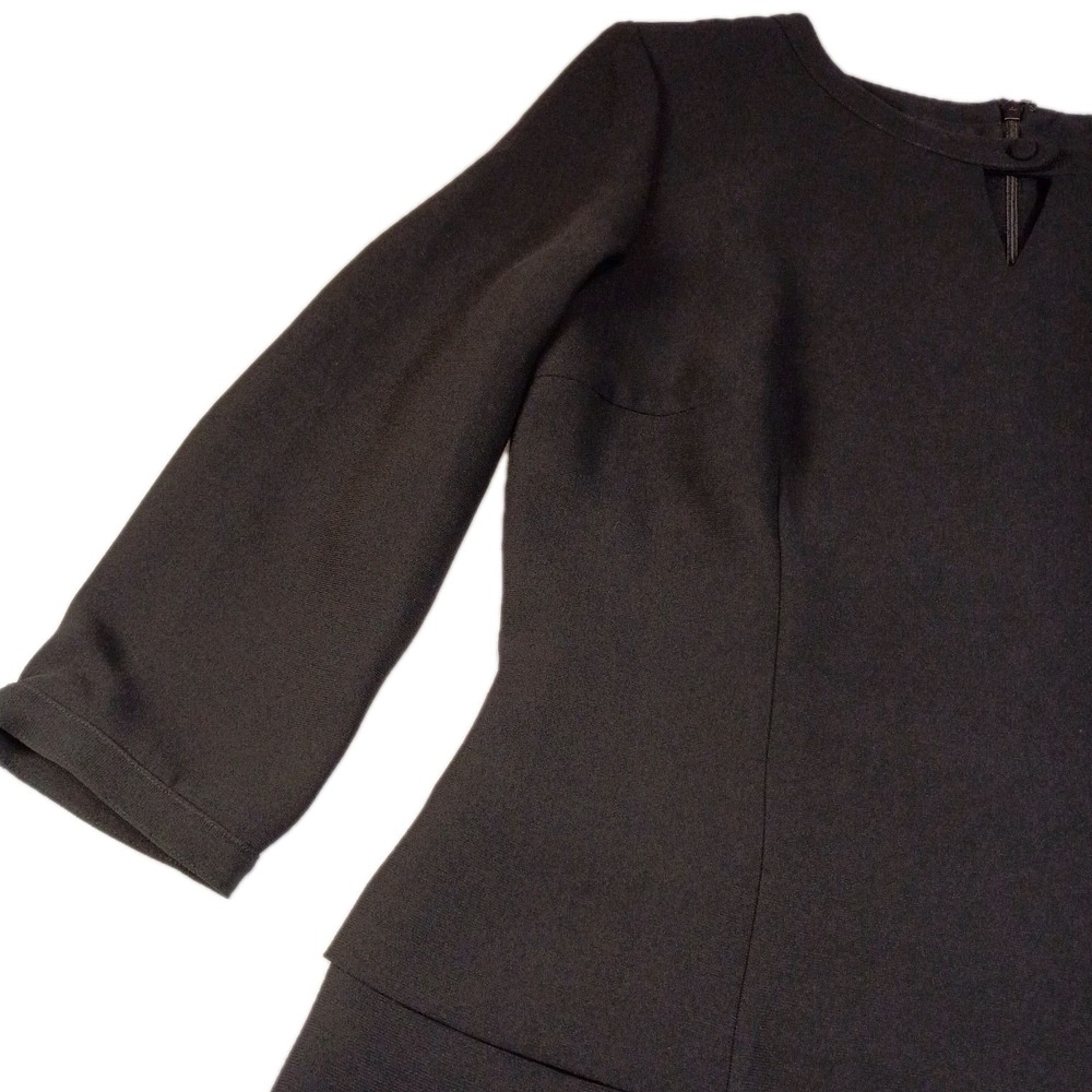 Maggy London Sheath Dress Knee Length Womens 6 Black Lined Office Chic Cocktail - Picture 4 of 16